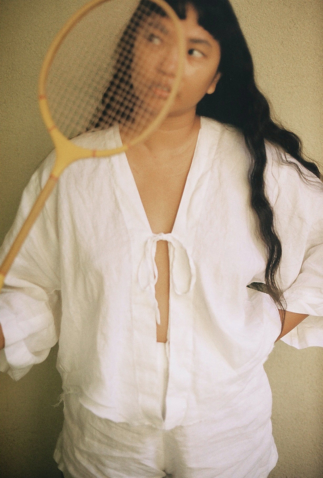Custom Cirrus Blouse in Organic Linen S