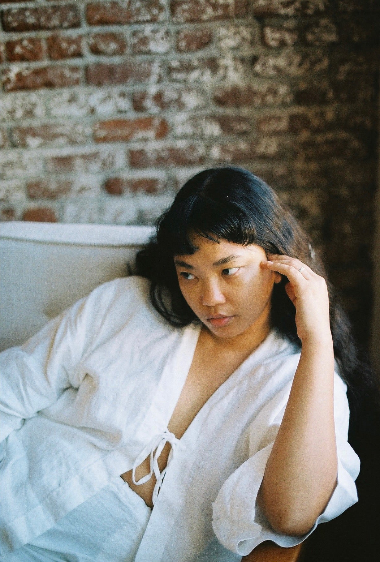 Custom Cirrus Blouse in Organic Linen S