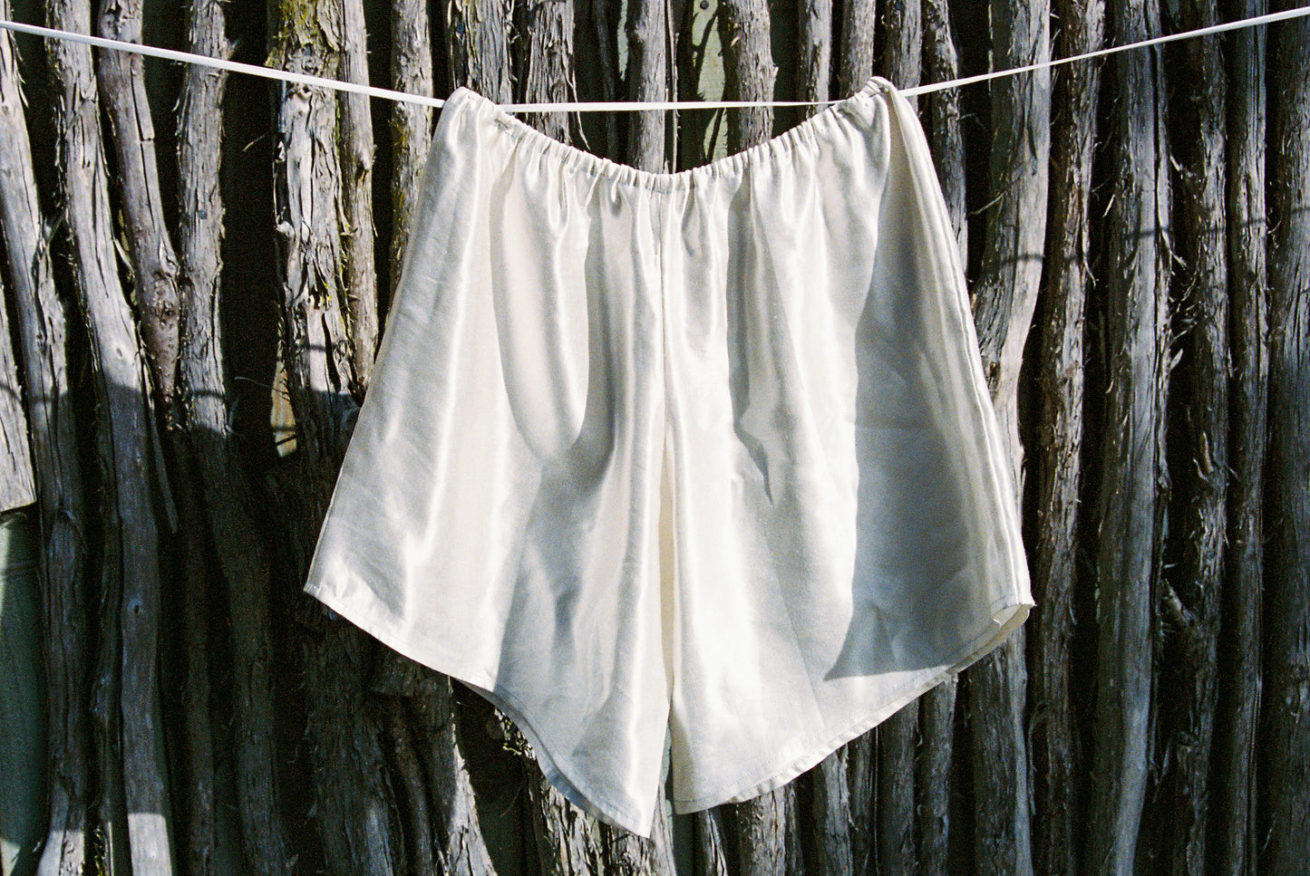 Hemp Silky Shorts in White