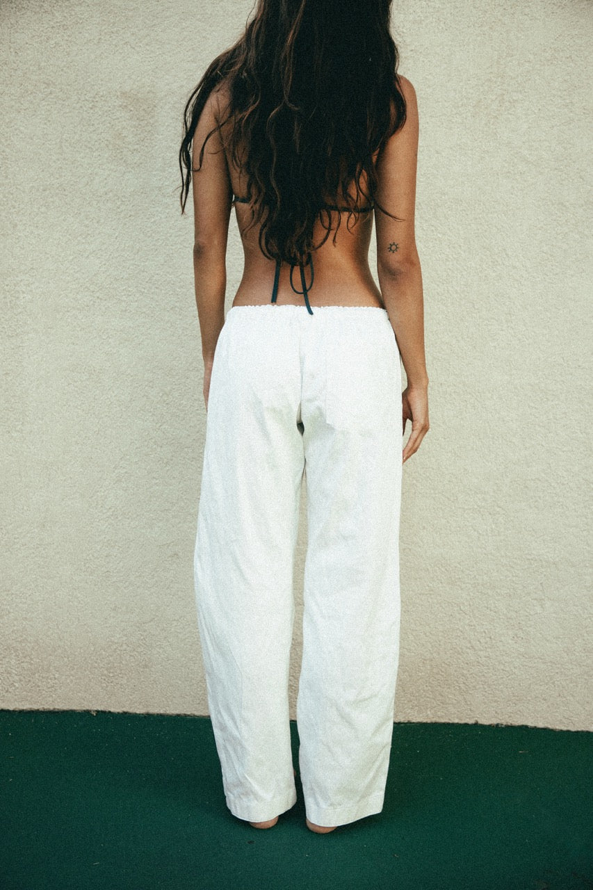 Petra Pants in Bone Organic Hemp and Organic Cotton