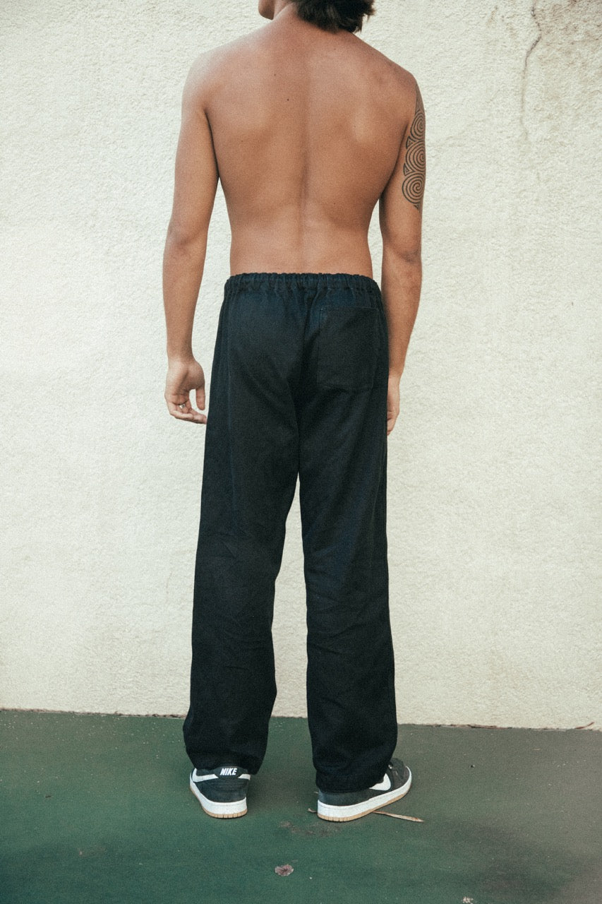 Flint Pant in Black Organic Hemp Organic Cotton