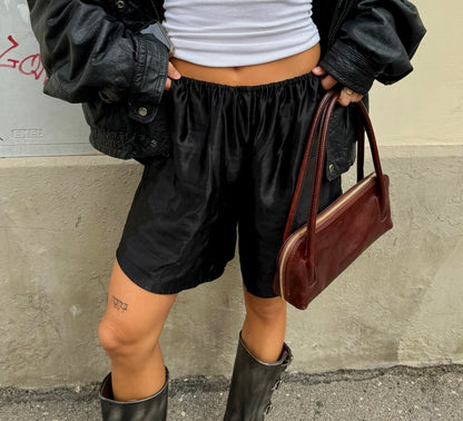 Hemp Silky Shorts in Black